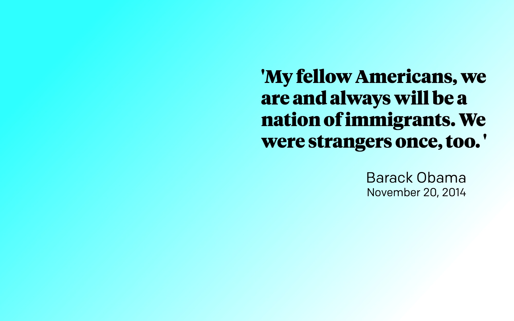 Barack Obama Immigration Speech