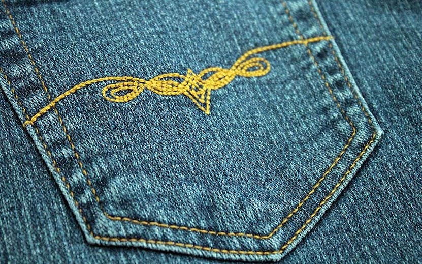 pocket-denim-design-embroidery-jeans-pants-cloth-textile-texture - The ...