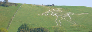 Overhead view of Cerne Abbas Giant